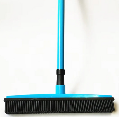 dog hair broom with long handle for comfortable floor cleaning