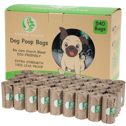 EcoStrong biodegradable dog poop bags 540 count bulk pack