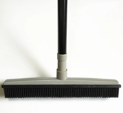 multi-surface dog hair broom with removable washable mop head