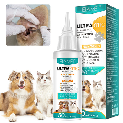 gentle dog ear cleaning liquid 50ml for regular ear hygiene